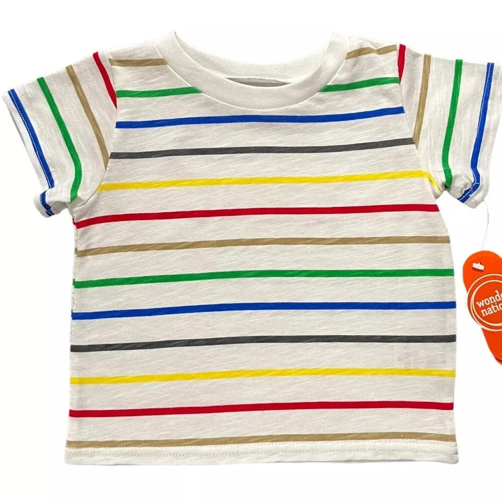 Wonder Nation Baby/Infant Boys Coveralls Tee & Bucket Hat Outfit Set 0-18 Months